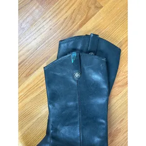 Frye Melissa Button‎ Tall Black Leather Riding Boots Womens Size 8 B thumbnail 4