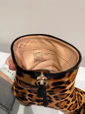 J. Crew Sadie Leopard Booties Size 7 thumbnail 9