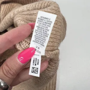 Offline By Aerie Size XS Ribbed Cropped Sweater Hoodie Brown Ombré Long Sleeve thumbnail 12