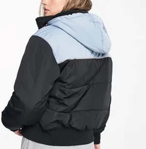 Hard Rain MTE Puffer Jacket Black And Blue thumbnail 3