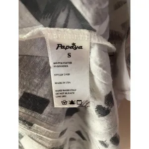 Vtg Y2K Papaya Sheer Striped Rhinestone Floral Animal Print Graphic Tank Sz S thumbnail 4