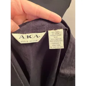 Vintage 90s AKA Eddie Bauer Black 100% Linen Sleeveless Shift Dress Minimalist thumbnail 5