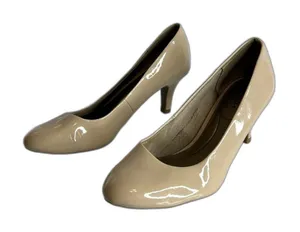 LifeStride Womens Parigi Pumps Beige Faux Leather Kitten Heels 8.5 M thumbnail 1