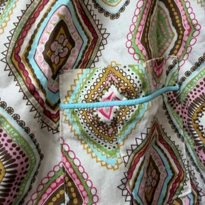 Bedhead Two Piece Pajama Set Size Large Fine Cotton Geometric Print Sleepwear PJ thumbnail 2