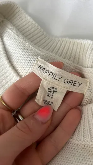Marshall’s Beige Cropped Sweater thumbnail 2
