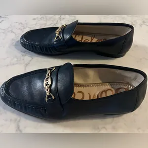Sam Edelman Women's Lucca Moc Toe Leather Loafer Flats Black Size 9 EUC thumbnail 9
