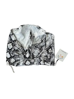 ELECTRIC INDIGO Snake Print Scarf Top Size Small NEW NWT thumbnail 3