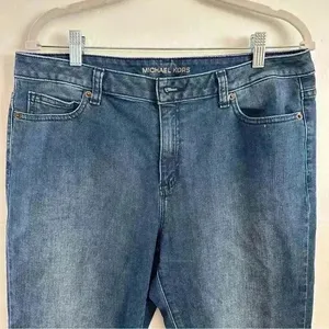 Michael Kors Skinny Blue Jeans Size 10‎ Stretch Women thumbnail 2