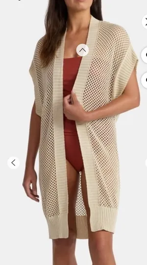 Time and Tru Women’s open front crotchet Ruana size XL thumbnail 1