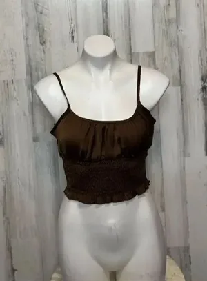 Active USA brown crop top thumbnail 1