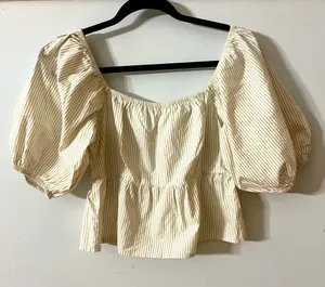 Sim and Sam Baby Doll Top Size Medium NWT thumbnail 1