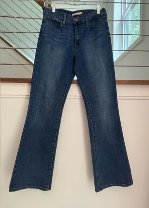 Levi’s slimming boot Women's Dark Blue Denim Jeans 29 W thumbnail 1