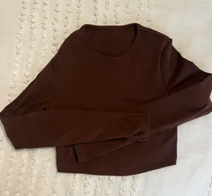 Brown Cropped Long Sleeve Size XS thumbnail 2