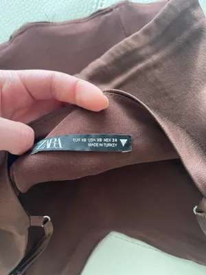 ZARA Brown Corset Top thumbnail 6