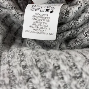 Lucky Brand Heather Grey Bonne Chance Hi-Low Ribbed Mock Cowl Neck Sweater thumbnail 5