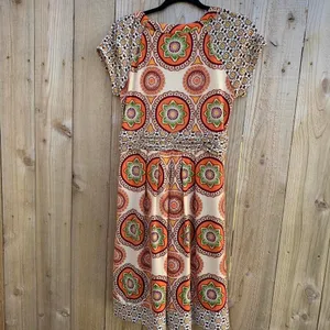 Floral‎ dress size medium vintage whimsy boho spring summer date thumbnail 3