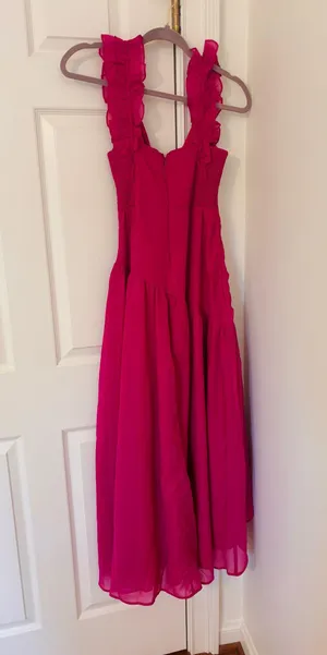 Abercrombie and Fitch Pink High Low Dress thumbnail 4