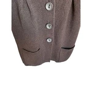 Vince Brown Wool Blend Sweater Cardigan Dress Button Front Brown Size S Lagenloo thumbnail 2