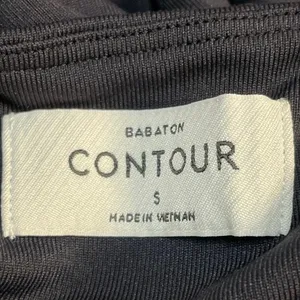 Aritzia Babaton Contour Black Long Sleeve Crew Neck Thong Bodysuit Top Size S thumbnail 4