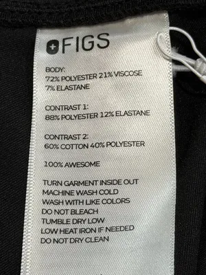FIGS‎ Zamora Black Joggers Scrub Pants XL Nurse Uniform Healthcare Hospital NWT thumbnail 6