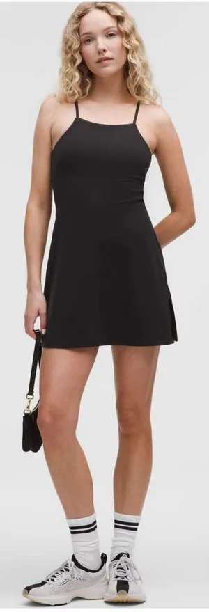 Lululemon Align Side-Slit Cami Strap Dress 6 Black NWT thumbnail 1