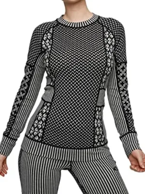 Kari Traa Smekker Long Sleeve Women's Base Layer Top - 100% Merino Wool Fitted K thumbnail 1