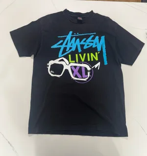 Vintage Stüssy “Livin’ XL” graphic tee thumbnail 1