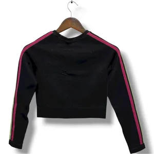 320 Fabletic | NWT Black Aisley Seamless Long Sleeve Crop Top (Size S) thumbnail 5
