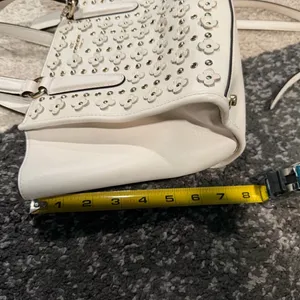 Coach Studded Cream Handbag thumbnail 6