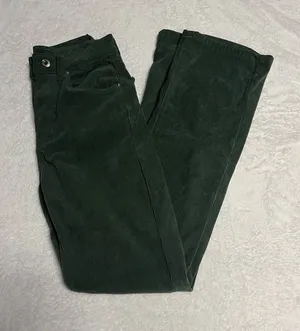 Green Corduroy Jeans American Eagle Size XS thumbnail 1