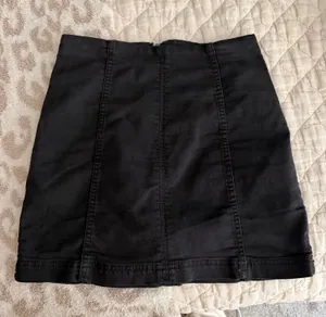 Free People Black Denim Skirt thumbnail 1