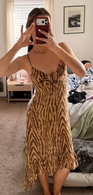 Patterned Maxi Dress thumbnail 1