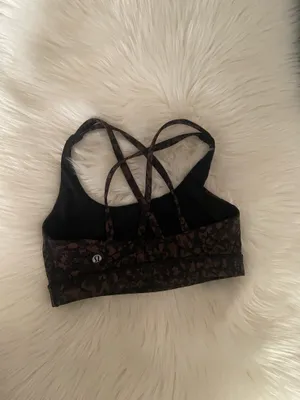 Lululemon Energy Bra Medium Support B–D Cup Wild Thing Camo Brown thumbnail 8