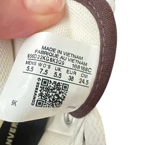 Converse By You High Top Shoe Sneaker‎ Womens 7.5 White Brown Wellness Club thumbnail 6