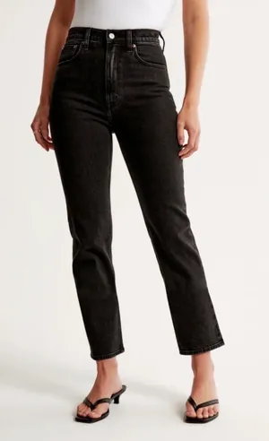 Abercrombie Ultra High-Rise Straight Jeans thumbnail 1