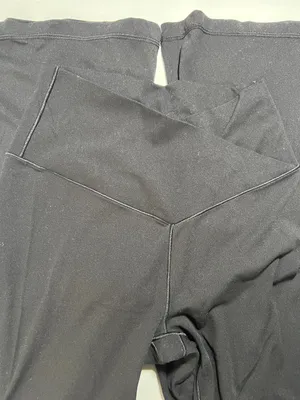 Offline by Aerie Black Real Me Flare Hi-Rise Pants Size Medium thumbnail 3