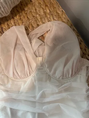 Le Lis Sheer Halter Bodysuit in Blush Nude thumbnail 4
