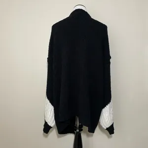 POL Mixed Media 3D Flower Open Front Cardigan Sweater thumbnail 8