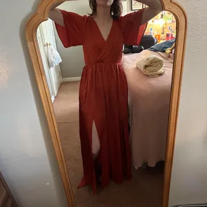 Baltic Born Wedding Guest Dress (burnt orange) thumbnail 3