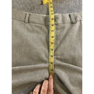 Banana Republic Martin Fit Wool Blend Wide Leg Gray Trouser Pant 8, Office thumbnail 9