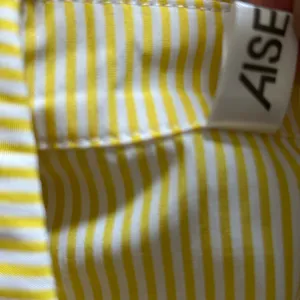 ASEW Yellow Striped Button-Up Cotton blend Shirt Sz S thumbnail 4