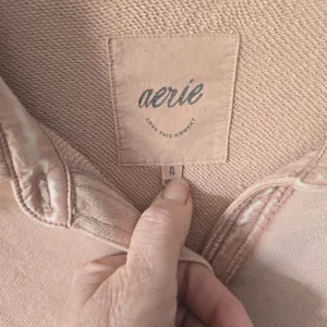 aerie Oversized Button-Up Shirt Jacket in Light Taupe thumbnail 2