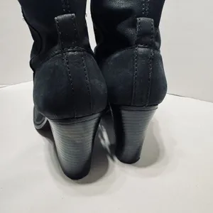 Vince Camuto Feina Bootie Womens Pull On Leather Heel Ankle Boots Black Size 8.5 thumbnail 3