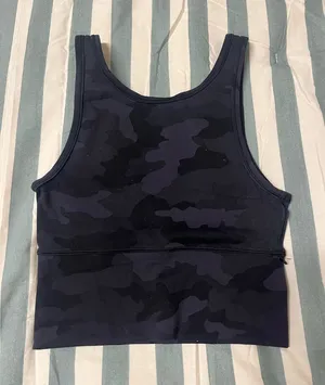 Lululemon Black Camo Reversible Tank Top thumbnail 1