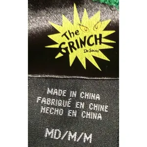 The Grinch Dr Seuss Mad Engine Green Red Christmas Sweatpants Size M thumbnail 3