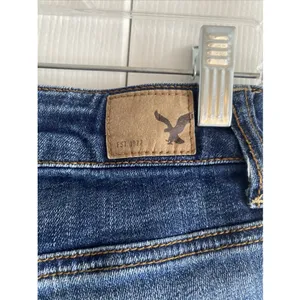 American Eagle Hi-Rise Jegging Womens Size 2 Blue Distressed Ripped Denim Cotton thumbnail 9