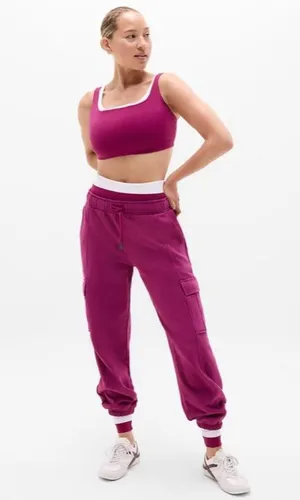 New Athleta L Double Up Bra Wildberry Large  D-DD Cup thumbnail 1