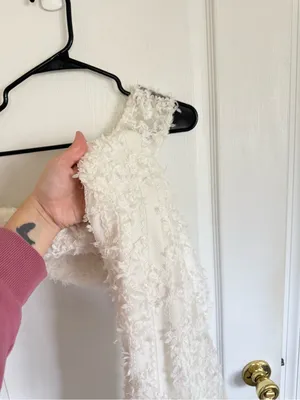 Dress the Population Nicole Floral Appliqué Bridal MIDI Dress thumbnail 6