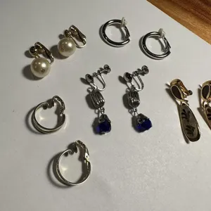 Lot of 5 Clip On Screw On Earrings Gold Tone or Silver Tone Mix thumbnail 10