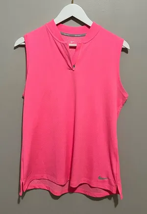 Nike Women’s Hot Pink Sleeveless Dri-FIT Tank thumbnail 1